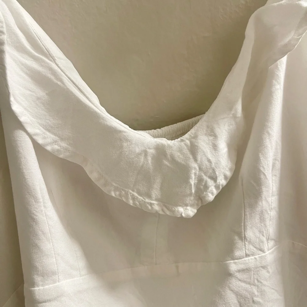 White Ruffle Blouse - Picture 3 of 5